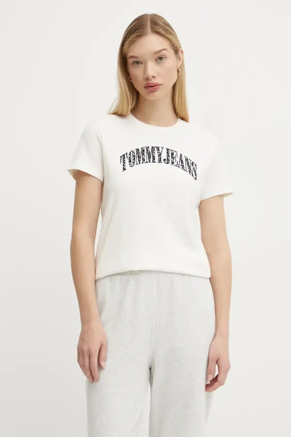 Tommy Jeans Bombažna kratka majica Tommy Jeans