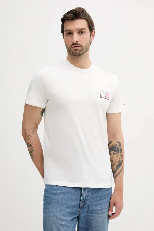 Tommy Jeans Bombažna kratka majica Tommy Jeans