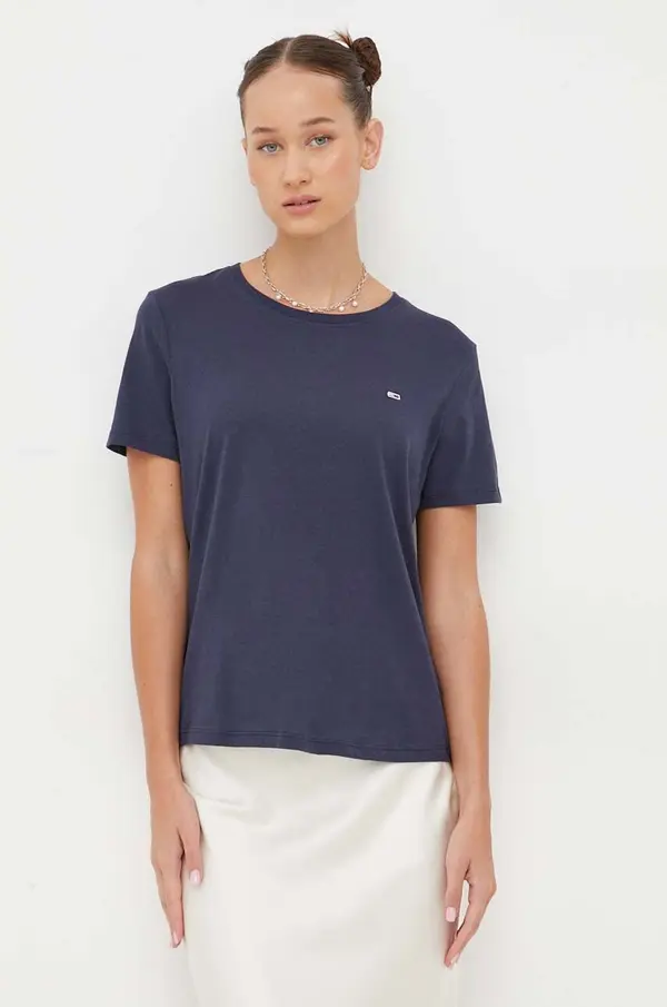 Tommy Jeans Bombažna kratka majica Tommy Jeans
