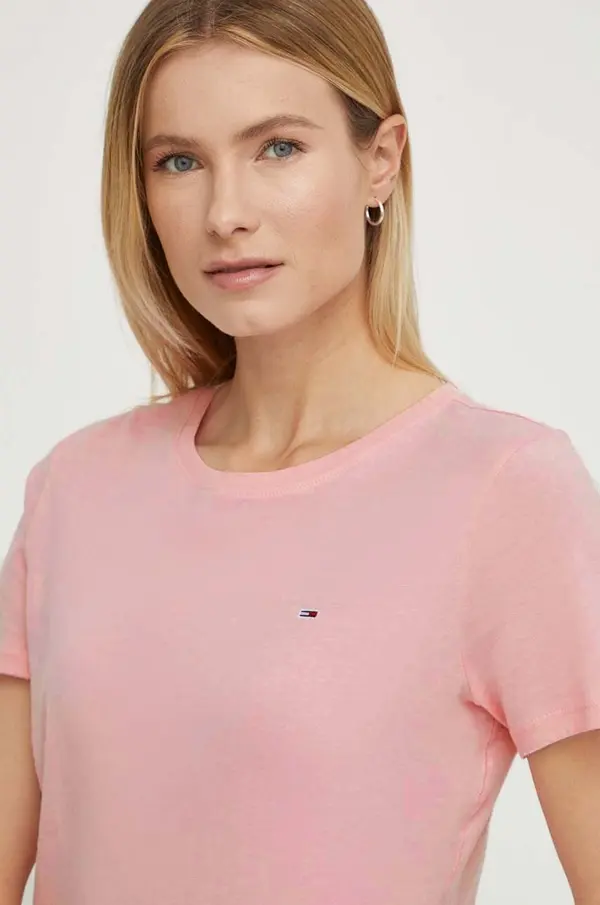 Tommy Jeans Bombažna kratka majica Tommy Jeans