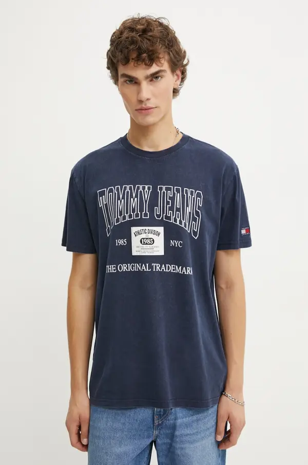 Tommy Jeans Bombažna kratka majica Tommy Jeans