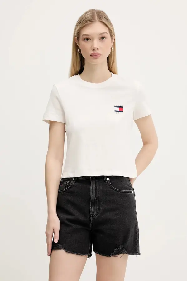 Tommy Jeans Bombažna kratka majica Tommy Jeans
