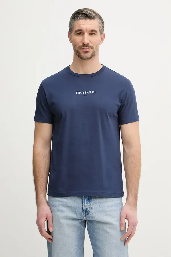 Trussardi Bombažna kratka majica Trussardi