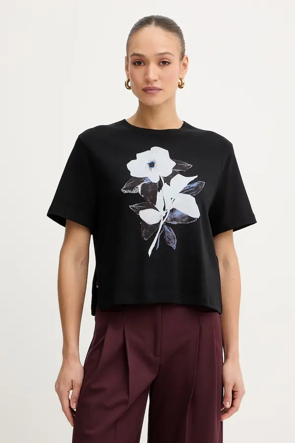 Trussardi Bombažna kratka majica Trussardi