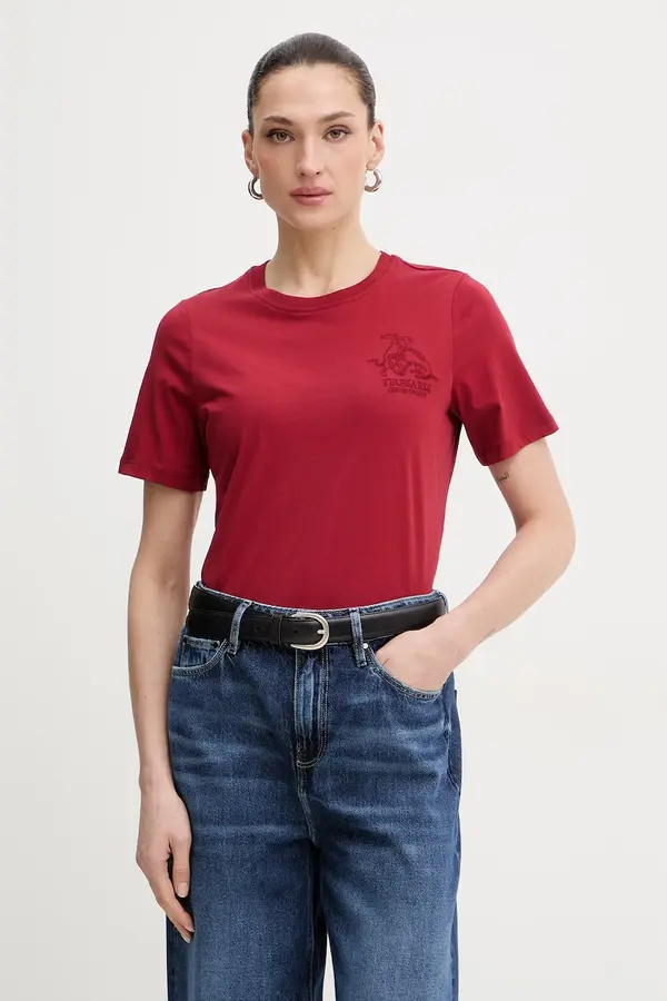 Trussardi Bombažna kratka majica Trussardi