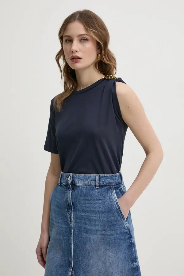 Twinset Bombažna kratka majica Twinset