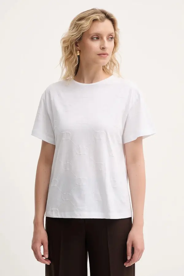 Twinset Bombažna kratka majica Twinset