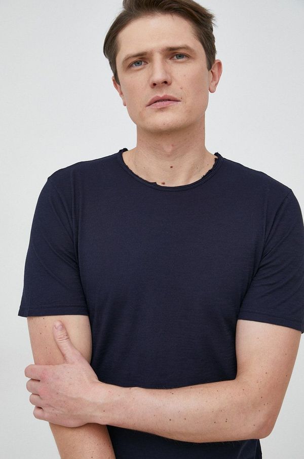 United Colors of Benetton Bombažna kratka majica United Colors of Benetton mornarsko modra barva