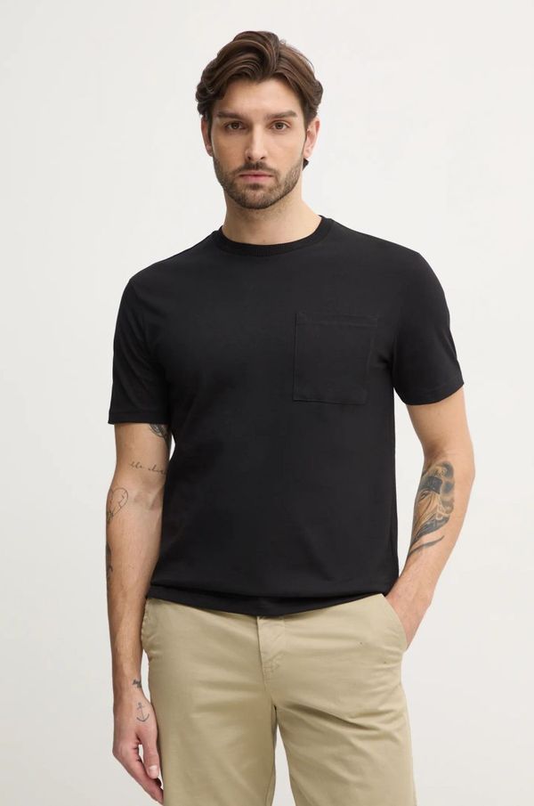 United Colors of Benetton Bombažna kratka majica United Colors of Benetton moška, črna barva, 3BL0U10A8