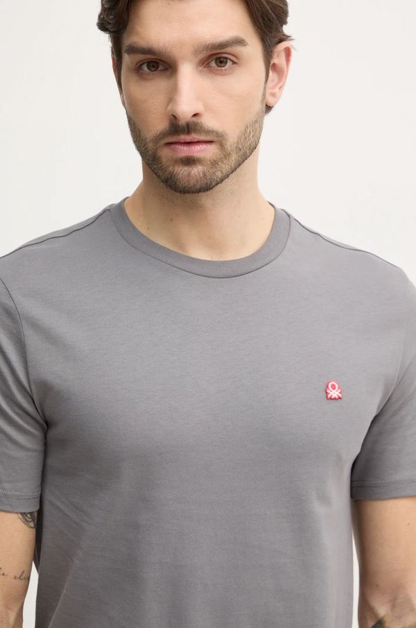 United Colors of Benetton Bombažna kratka majica United Colors of Benetton moška, zelena barva, 3MI5J1AF7