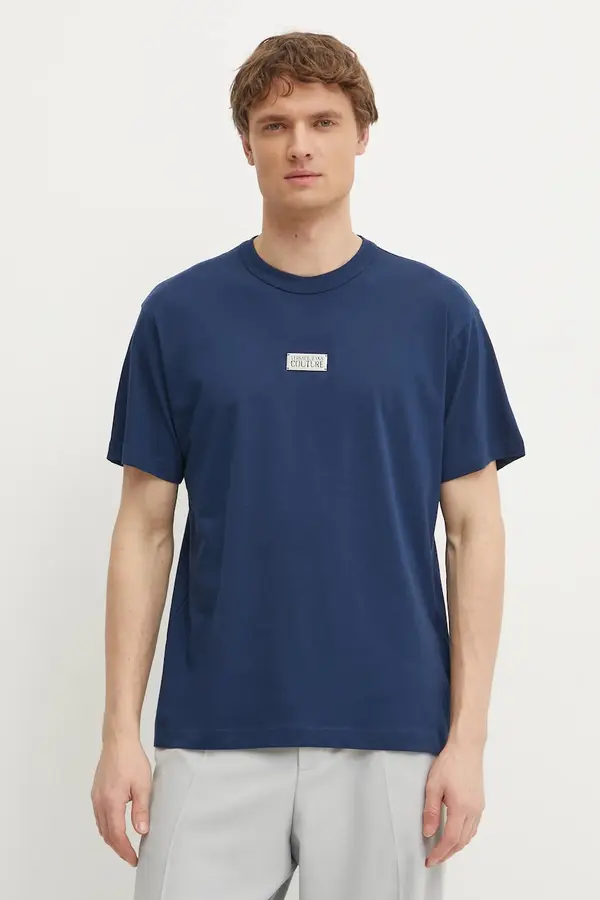 Versace Jeans Couture Bombažna kratka majica Versace Jeans Couture