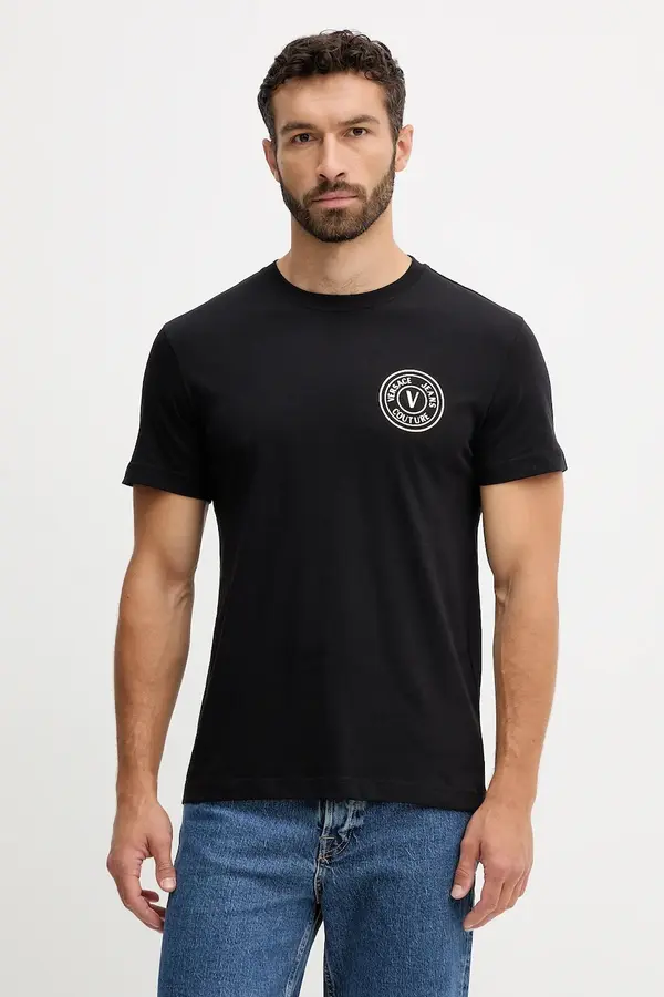 Versace Jeans Couture Bombažna kratka majica Versace Jeans Couture