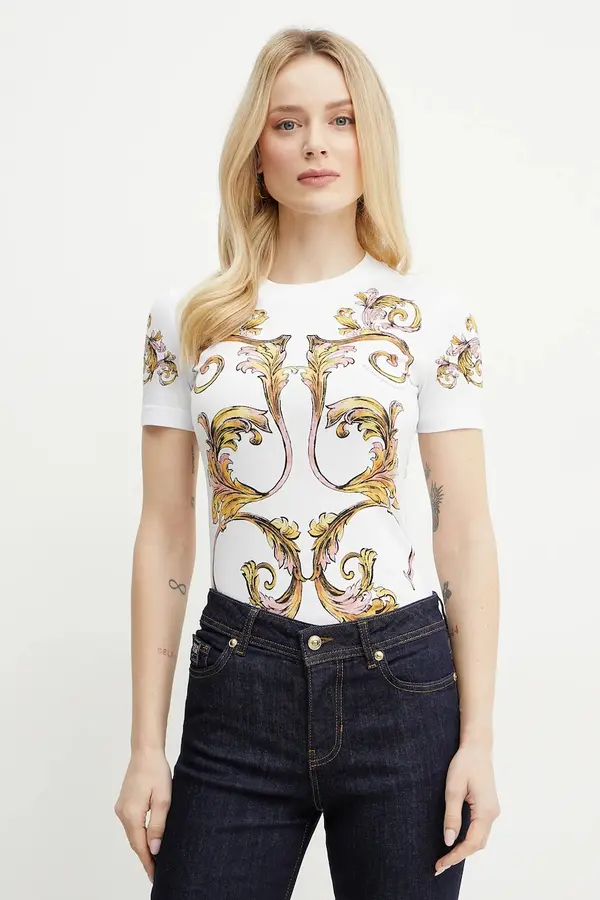 Versace Jeans Couture Bombažna kratka majica Versace Jeans Couture