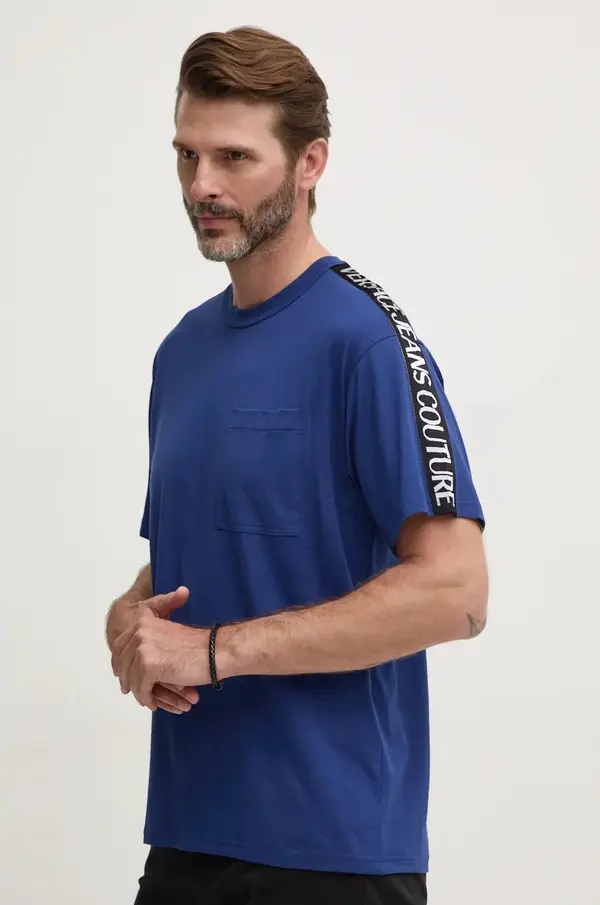Versace Jeans Couture Bombažna kratka majica Versace Jeans Couture