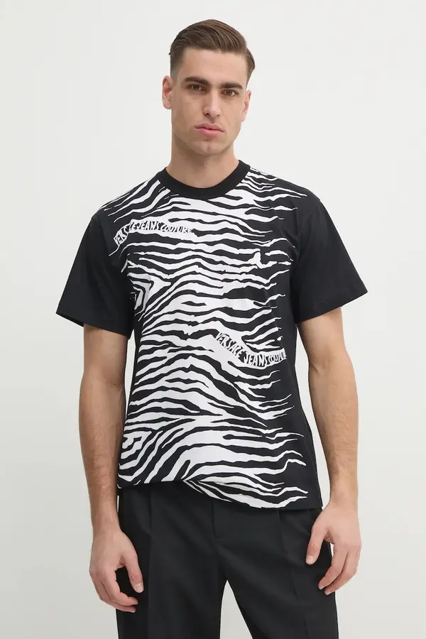 Versace Jeans Couture Bombažna kratka majica Versace Jeans Couture
