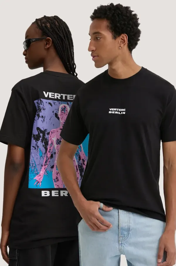 Vertere Berlin Bombažna kratka majica Vertere Berlin črna barva, VER T267