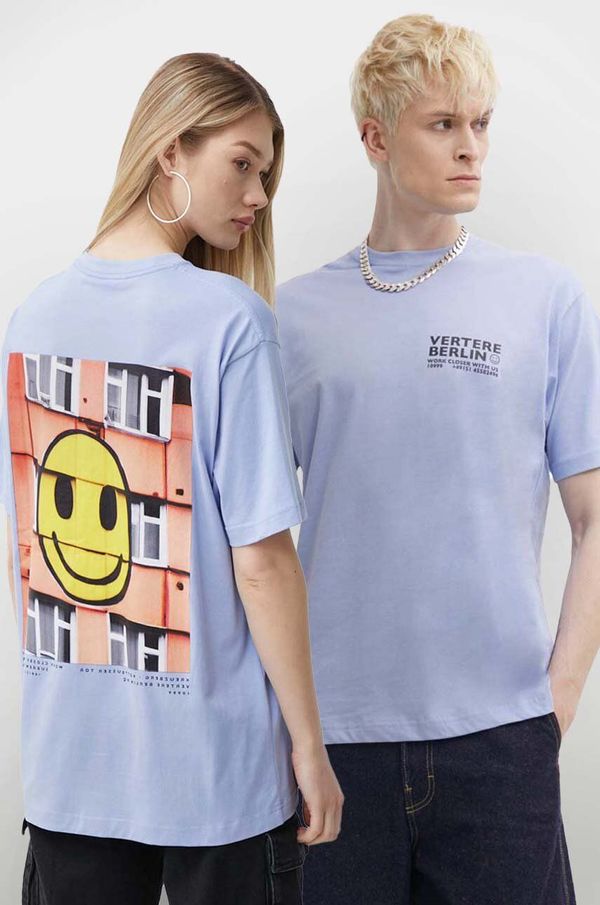 Vertere Berlin Bombažna kratka majica Vertere Berlin SUBRENT vijolična barva, VER T236