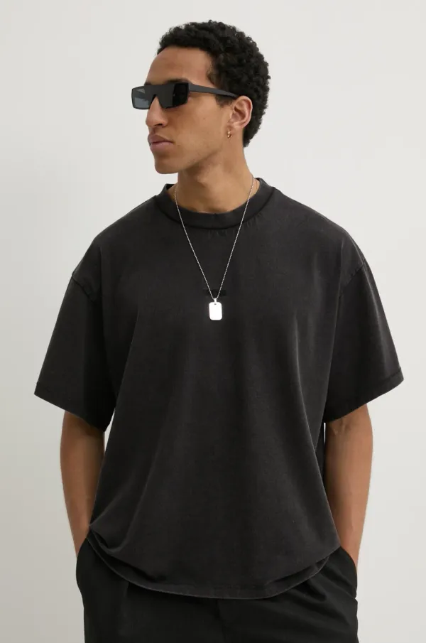 Won Hundred Bombažna kratka majica Won Hundred črna barva, 3728-12089