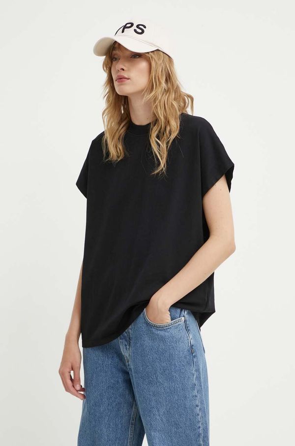 Won Hundred Bombažna kratka majica Won Hundred ženska, črna barva, 3103-12071