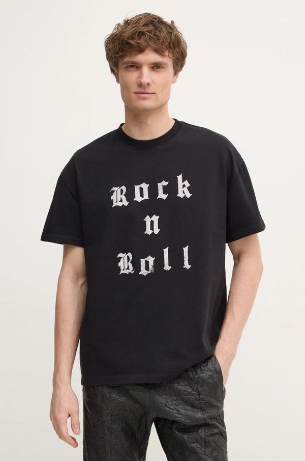 Zadig&Voltaire Bombažna kratka majica ZADIG&VOLTAIRE moška, črna barva, JMTS01726