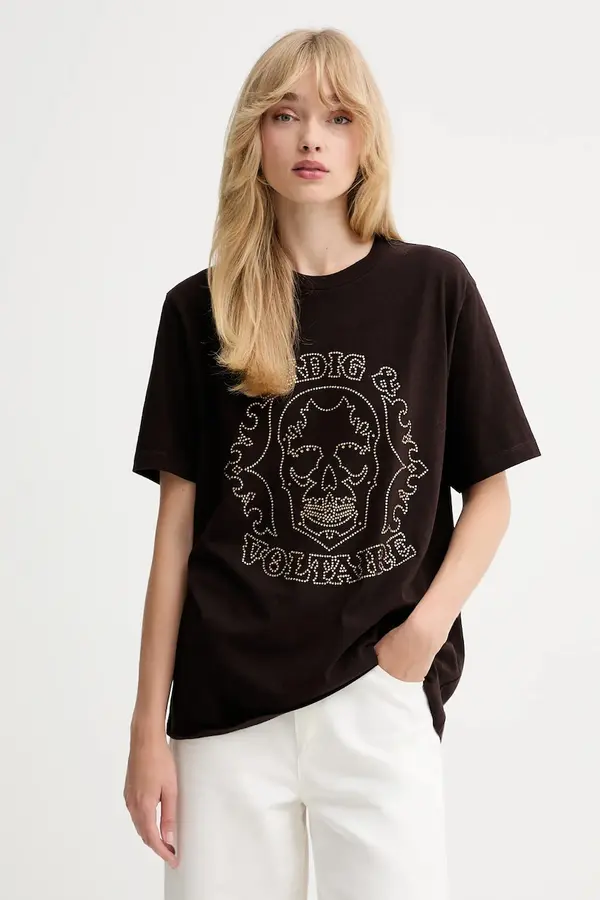 Zadig&Voltaire Bombažna kratka majica ZADIG&VOLTAIRE
