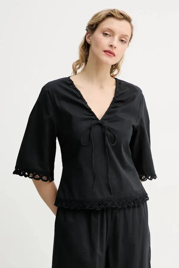 By Malene Birger Bombažna majica By Malene Birger ULRIKKE