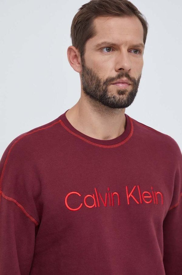 Calvin Klein Underwear Bombažna majica Calvin Klein Underwear bordo barva