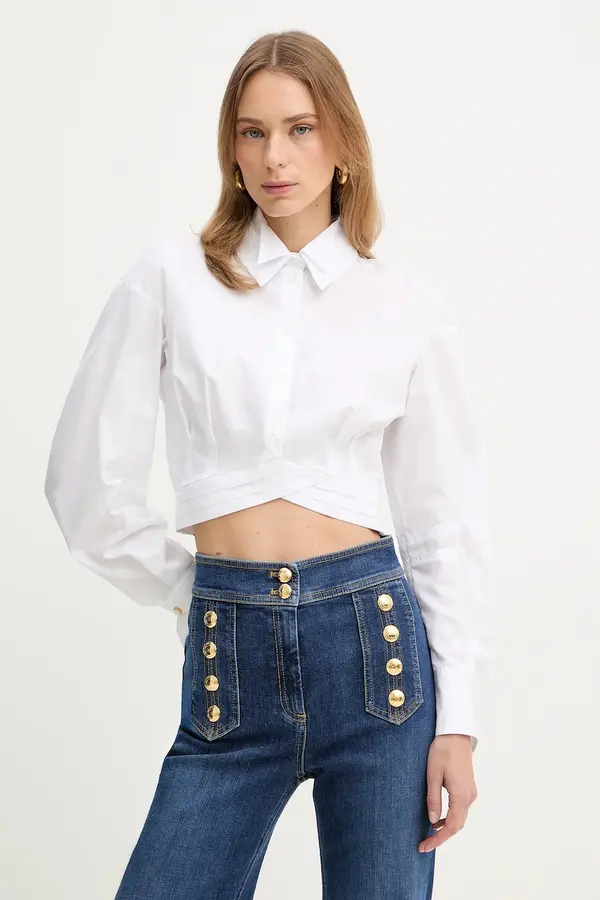 Elisabetta Franchi Bombažna majica Elisabetta Franchi