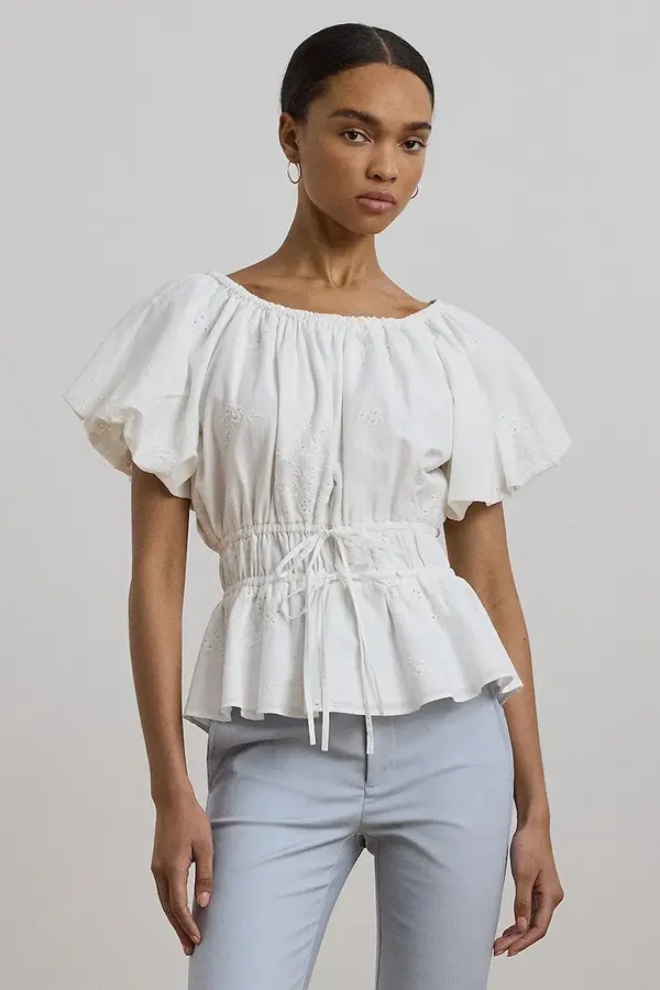 Lauren Ralph Lauren Bombažna majica Lauren Ralph Lauren