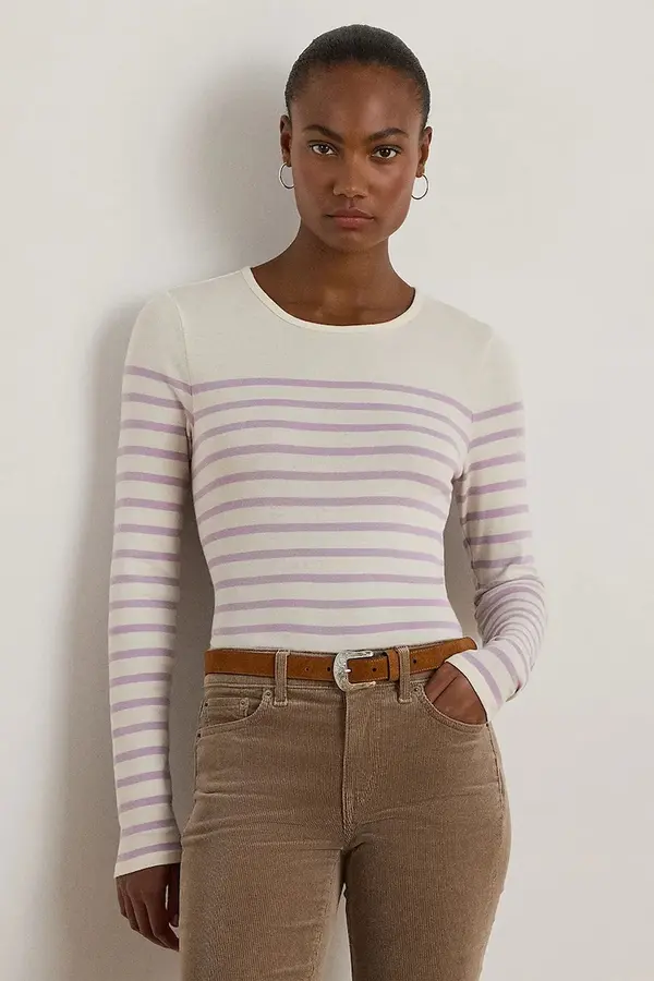 Lauren Ralph Lauren Bombažna majica Lauren Ralph Lauren