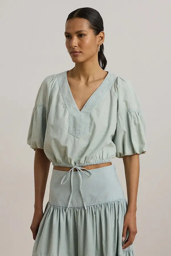Lauren Ralph Lauren Bombažna majica Lauren Ralph Lauren