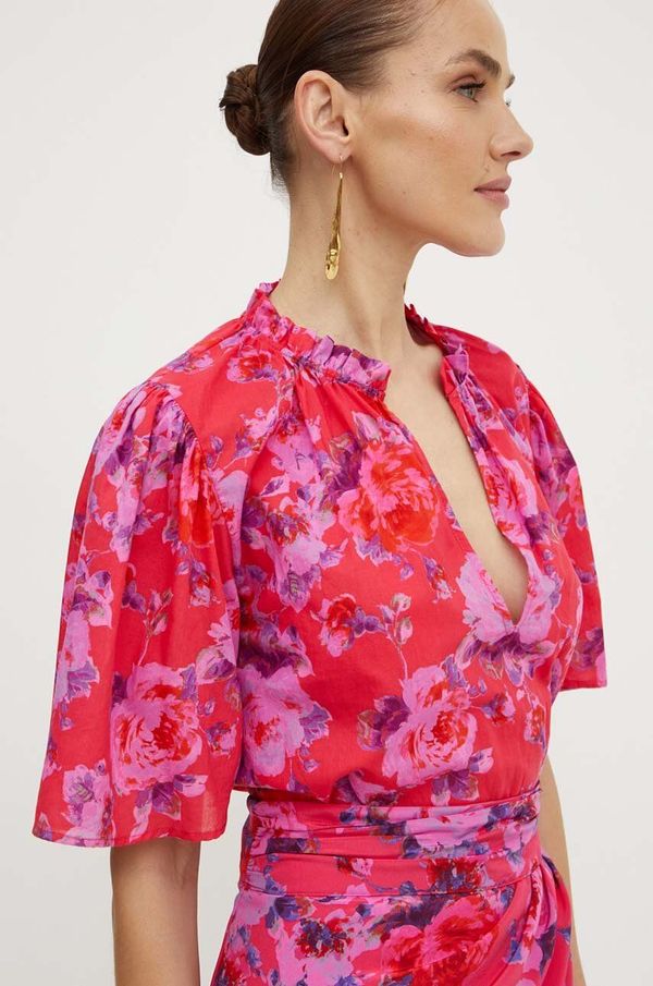 Morgan Bombažna majica Morgan OMELO.F ženska, roza barva, OMELO.F