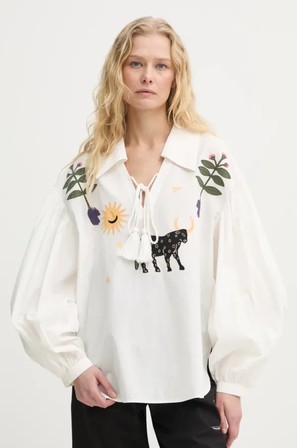 The Sleeper Bombažna majica The Sleeper ženska, bež barva, HC2401BL