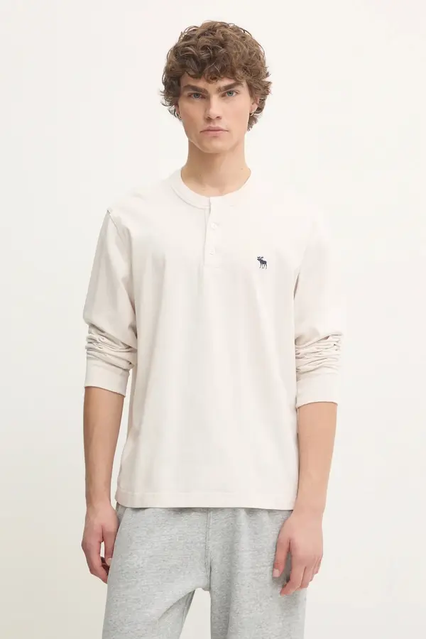 Abercrombie & Fitch Bombažna majica z dolgimi rokavi Abercrombie & Fitch