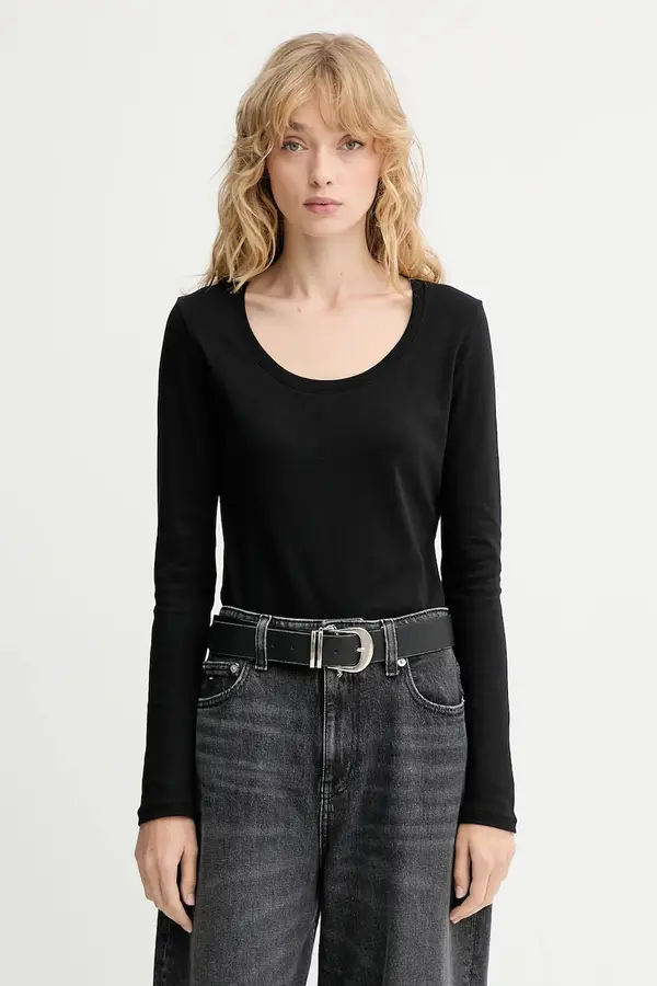 Calvin Klein Bombažna majica z dolgimi rokavi Calvin Klein