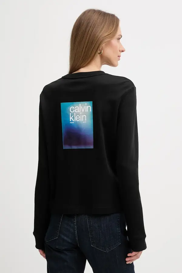 Calvin Klein Jeans Bombažna majica z dolgimi rokavi Calvin Klein Jeans