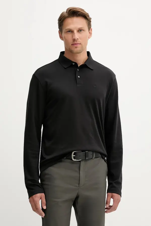 Calvin Klein Bombažna majica z dolgimi rokavi Calvin Klein