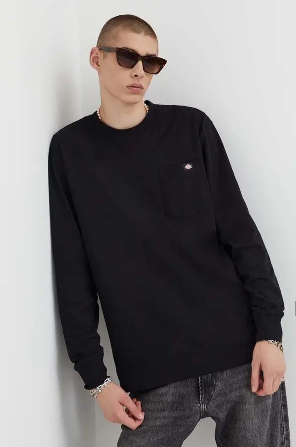 Dickies Bombažna majica z dolgimi rokavi Dickies