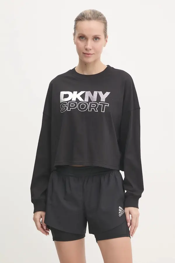 DKNY Bombažna majica z dolgimi rokavi Dkny