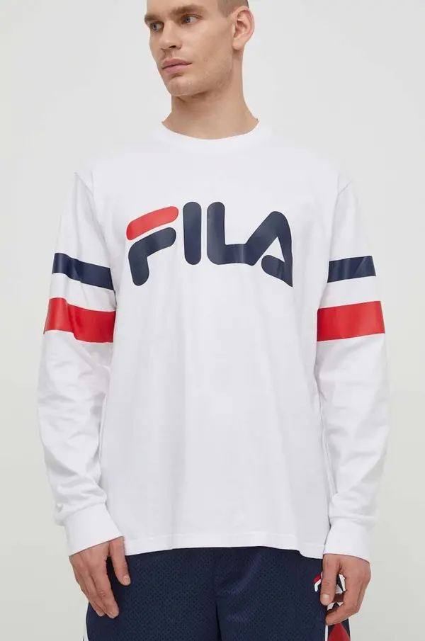 Fila Bombažna majica z dolgimi rokavi Fila Luohe