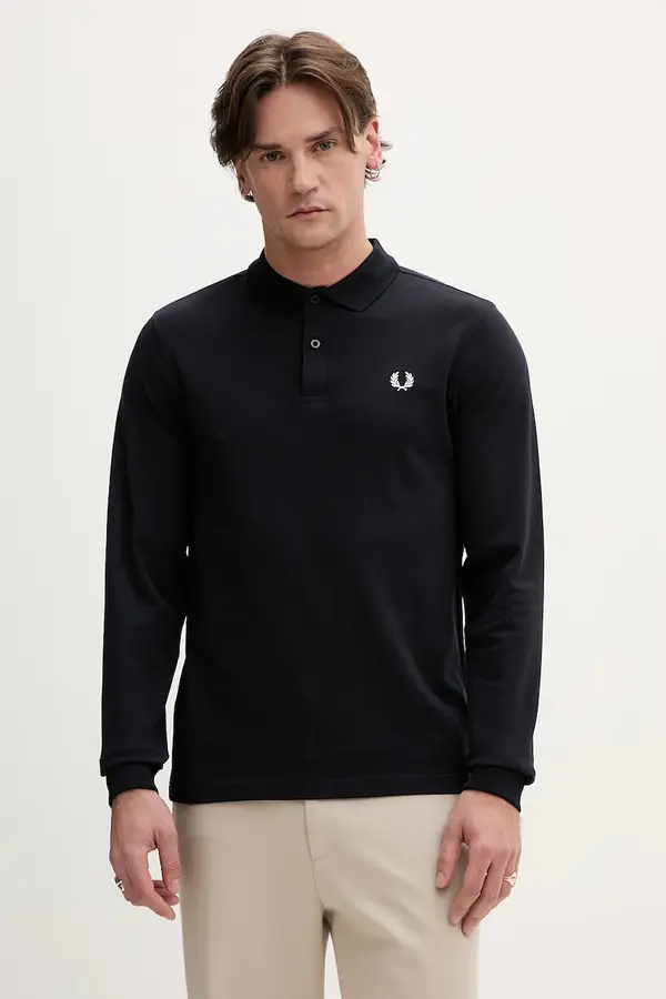Fred Perry Bombažna majica z dolgimi rokavi Fred Perry
