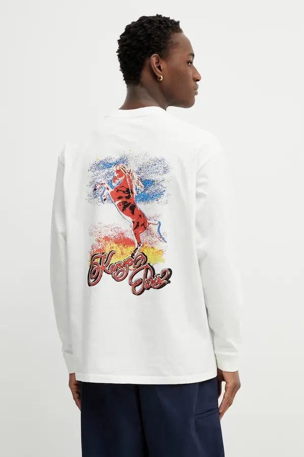Kenzo Bombažna majica z dolgimi rokavi Kenzo