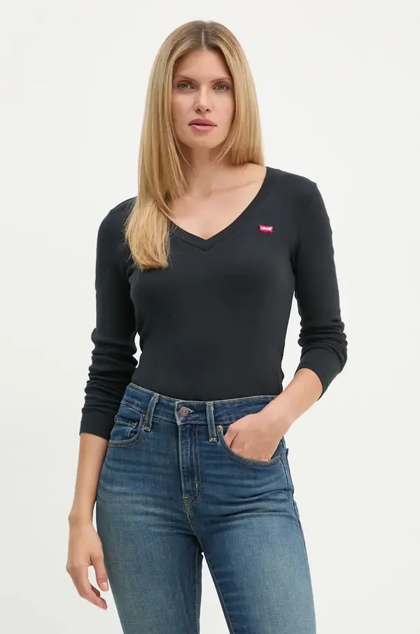 Levi's Bombažna majica z dolgimi rokavi Levi's