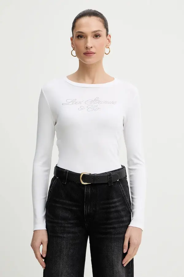 Levi's Bombažna majica z dolgimi rokavi Levi's
