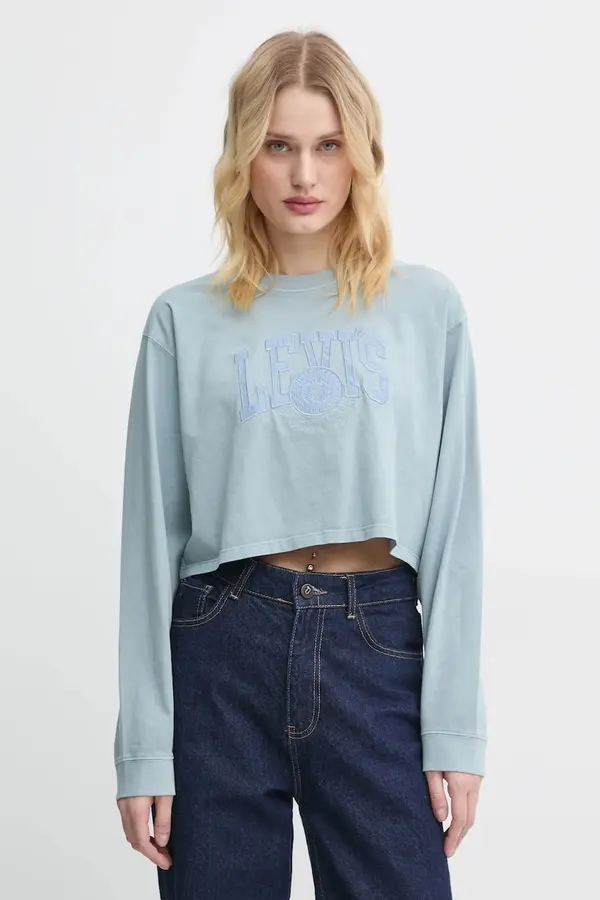 Levi's Bombažna majica z dolgimi rokavi Levi's