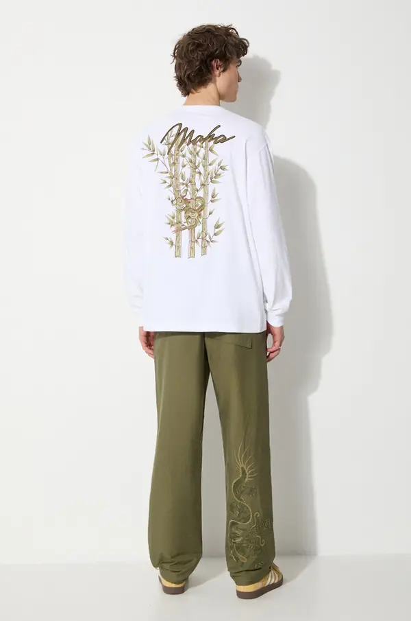 Maharishi Bombažna majica z dolgimi rokavi Maharishi Dragon Bamboo