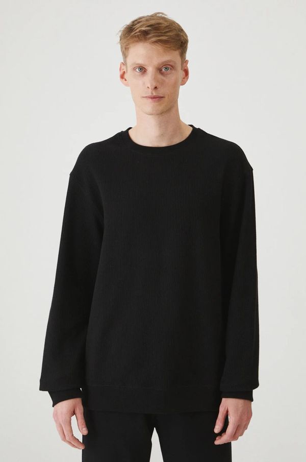 Medicine Bombažna majica z dolgimi rokavi Medicine moški, črna barva