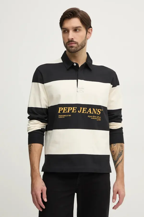 Pepe Jeans Bombažna majica z dolgimi rokavi Pepe Jeans BRANDON