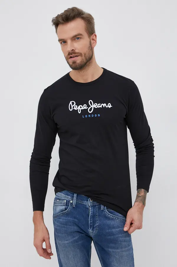 Pepe Jeans Bombažna majica z dolgimi rokavi Pepe Jeans Eggo Long N
