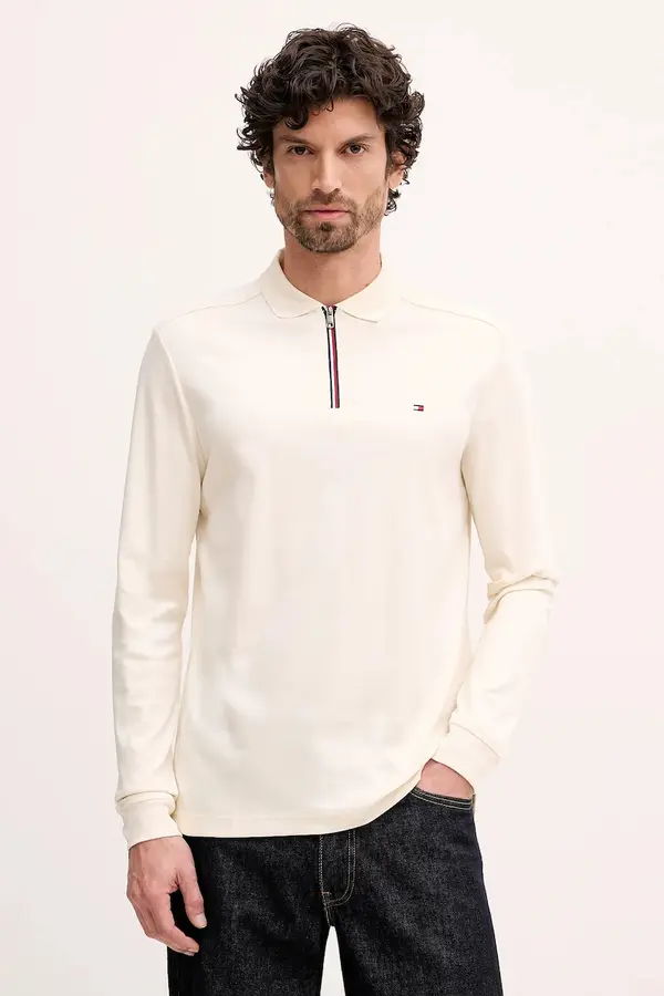 Tommy Hilfiger Bombažna majica z dolgimi rokavi Tommy Hilfiger